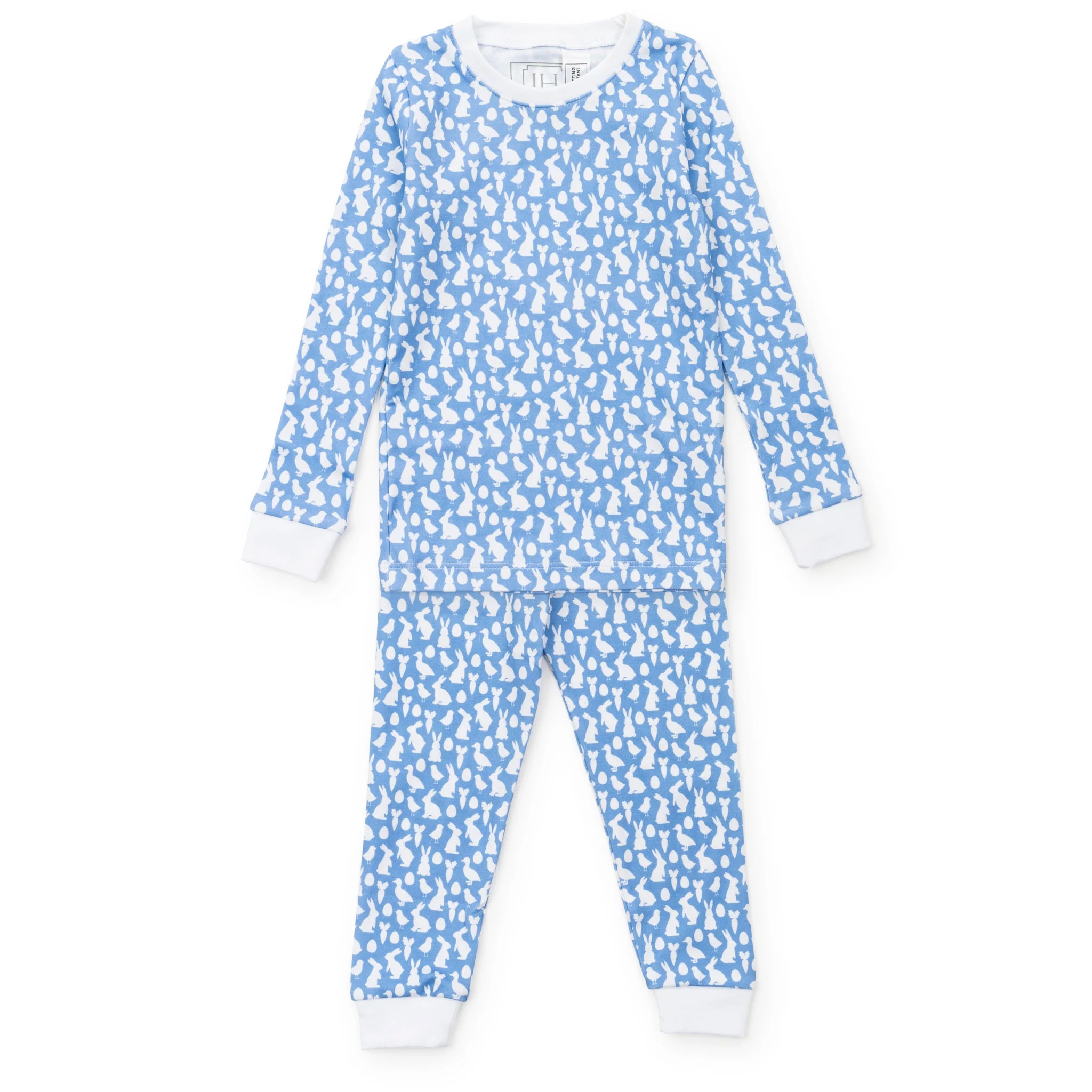 Lila and Hayes Grayson Boys' Pajama Pant Set - Easter Time Blue | JoJo Mommy