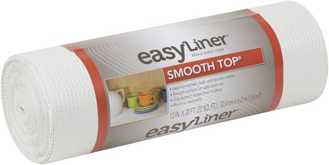 Duck Smooth Top EasyLiner, 12-inch x 20 Feet, White | Amazon (US)