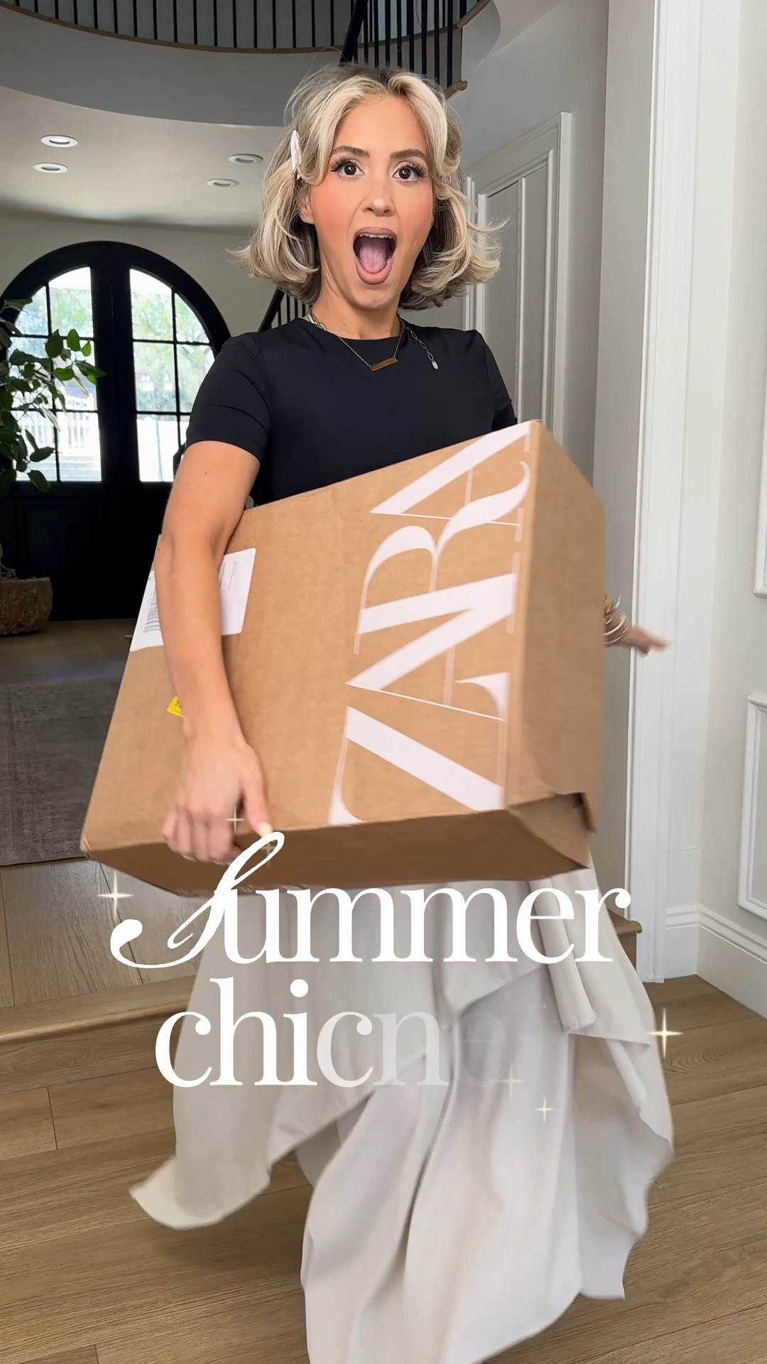 Zara summer outfits 🙌🏼 omg these looks 😍 the very first floaty top is so beautiful on its own, but I added approach just to elevate it a little more. I’m gonna do a separate video to show you exactly how I styled it! ￼

SMALL in everything! 
Size 27 in jeans

#LTKootd #LTKU #LTKgrwm