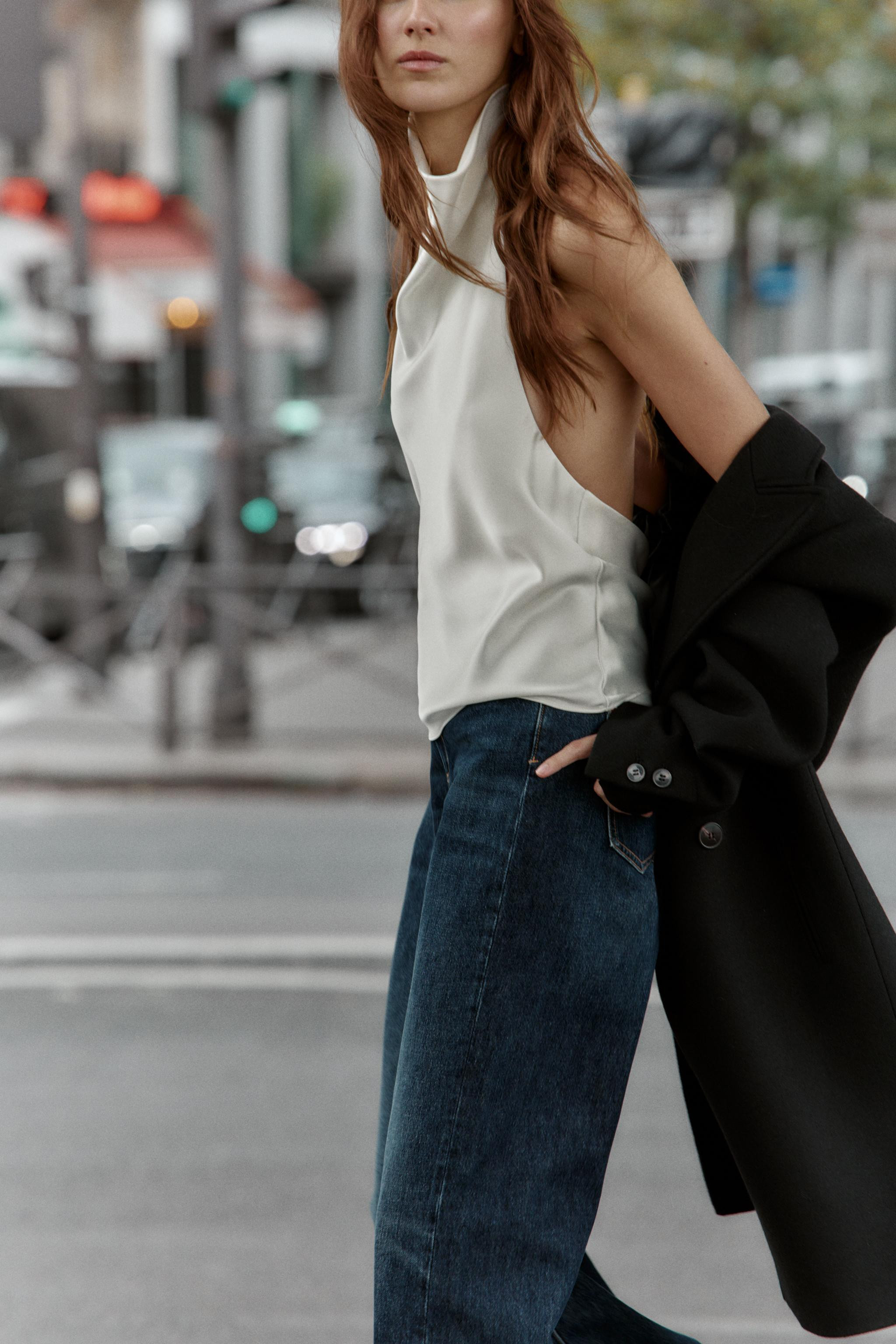 SATIN HALTER TOP | Zara UK