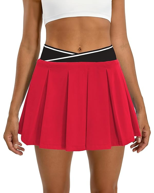 BMJL Womens Tennis Skirt Black Pleated Golf Mini Skorts Summer High Waisted Workout Athletic Shor... | Amazon (US)