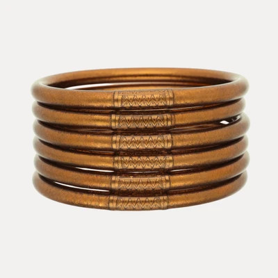 Saddle All Weather Bangles® (Set of 6) - Serenity Prayer | BuDhaGirl