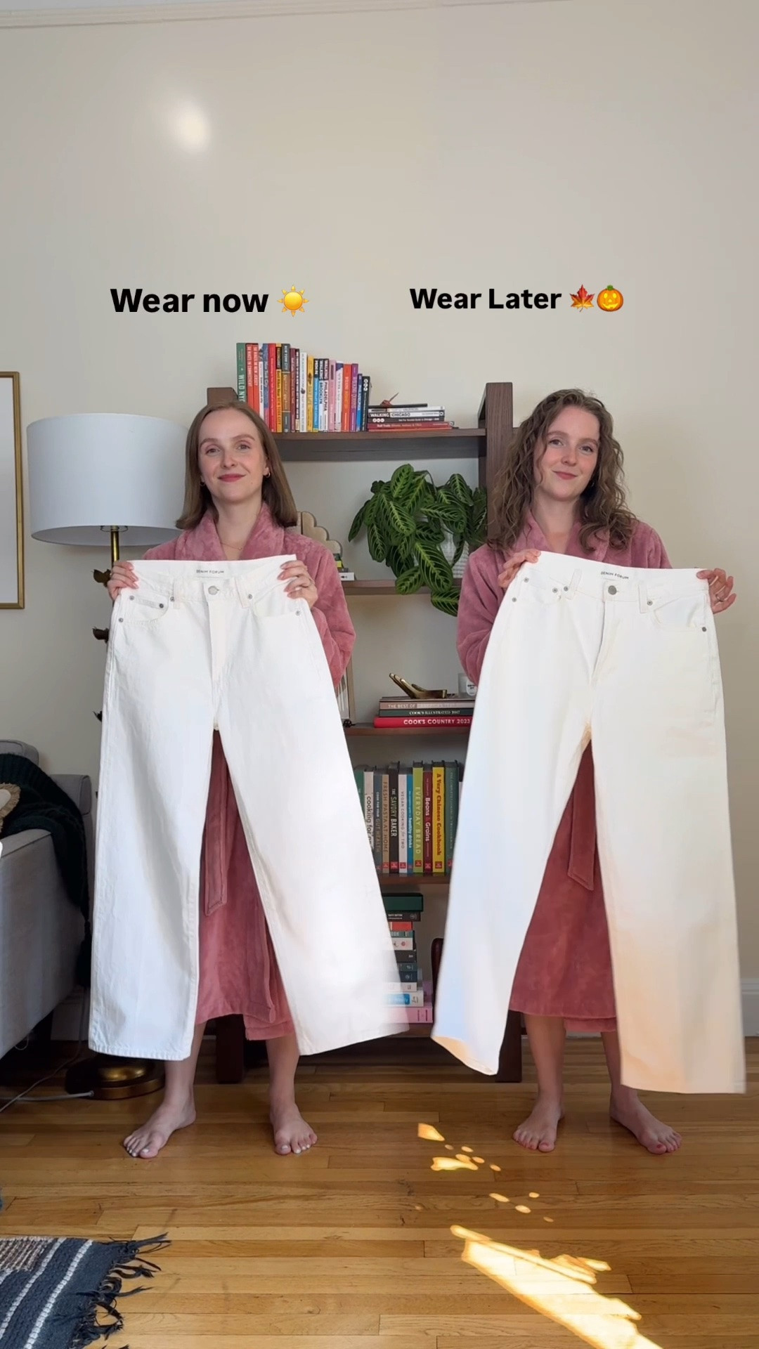 Wear now vs later white jeans & tee. How to style for summer and fall. Size 25 short in jeans (I’m 5ft 2) xs in green jacket

#LTKSaleAlert #LTKSeasonal