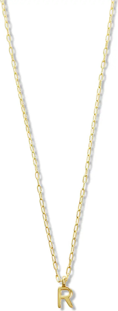 Argento Vivo Sterling Silver Initial Pendant Sterling Silver Paper Clip Chain Necklace | Nordstro... | Nordstrom