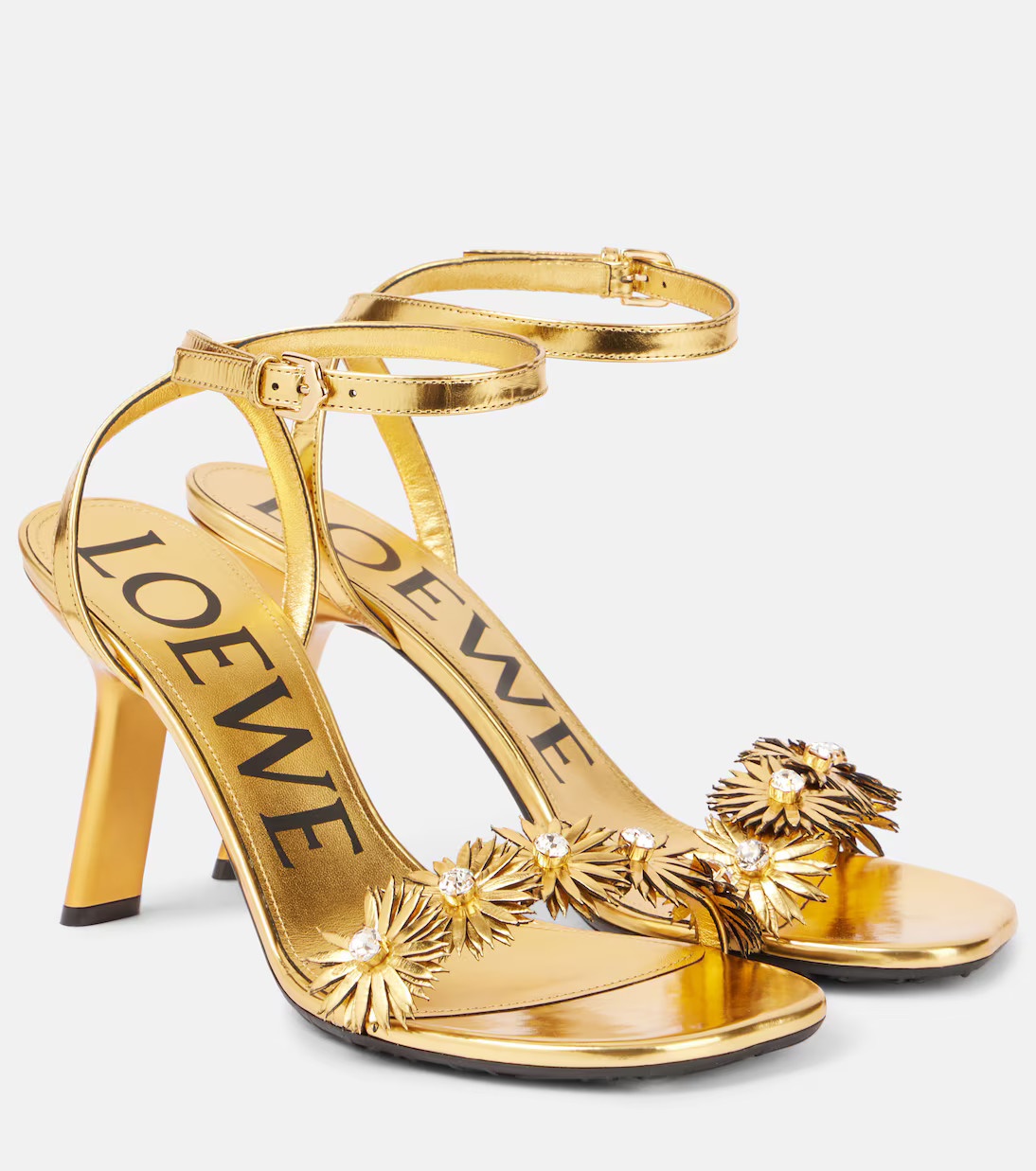 Paula's Ibiza Petal leather sandals | Mytheresa (INTL)
