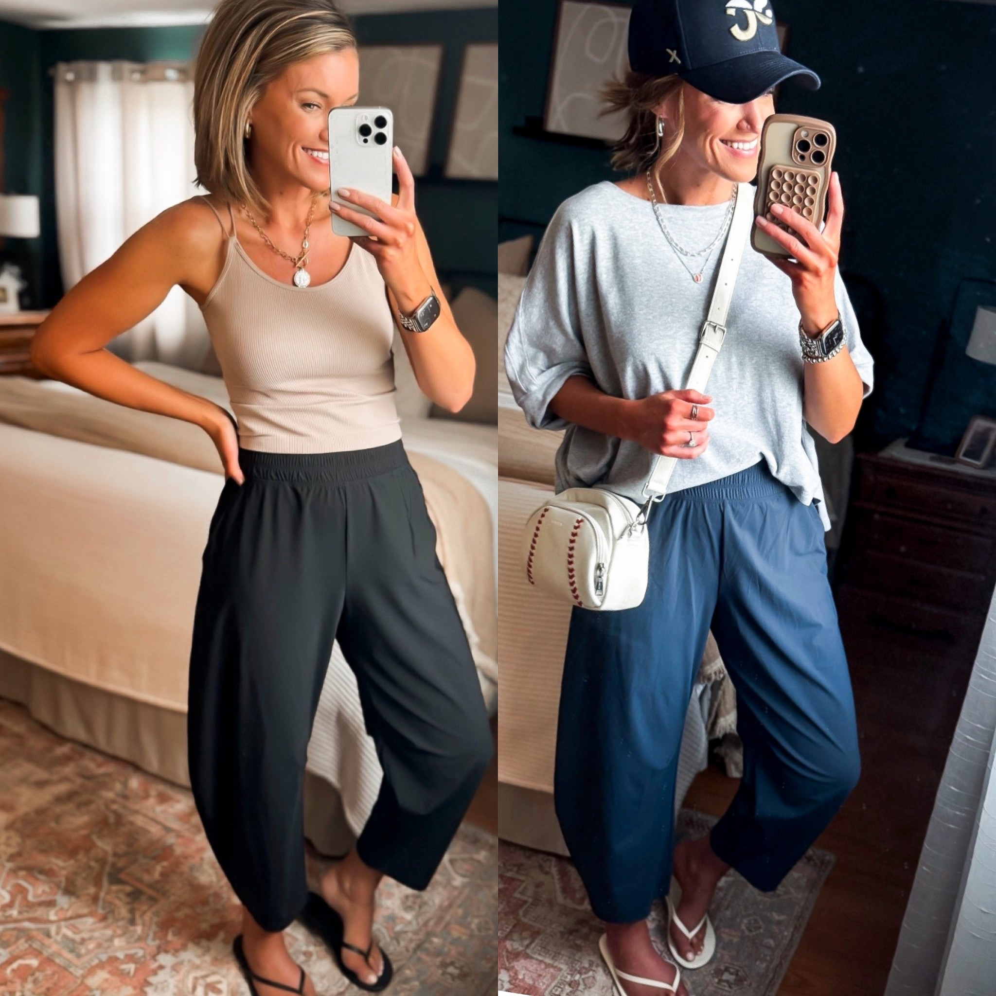 RESTOCKED!!! Old Navy barrel athletic pants. So freaking good!! 
Size down if in between   Wearing small. 

#LTKActive #LTKSeasonal 

#LTKmomlife