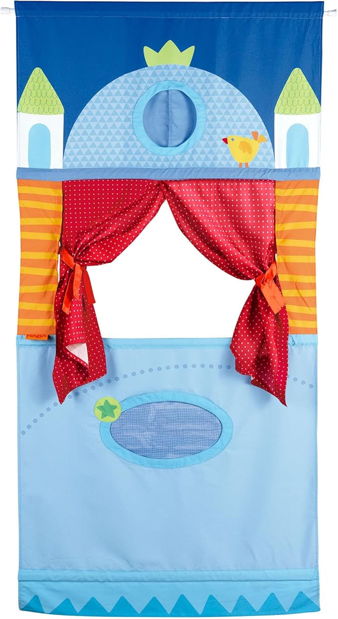 HABA Doorway Puppet Theater - Space Saver with Adjustable Rod Fits in Most Doorways | Amazon (US)
