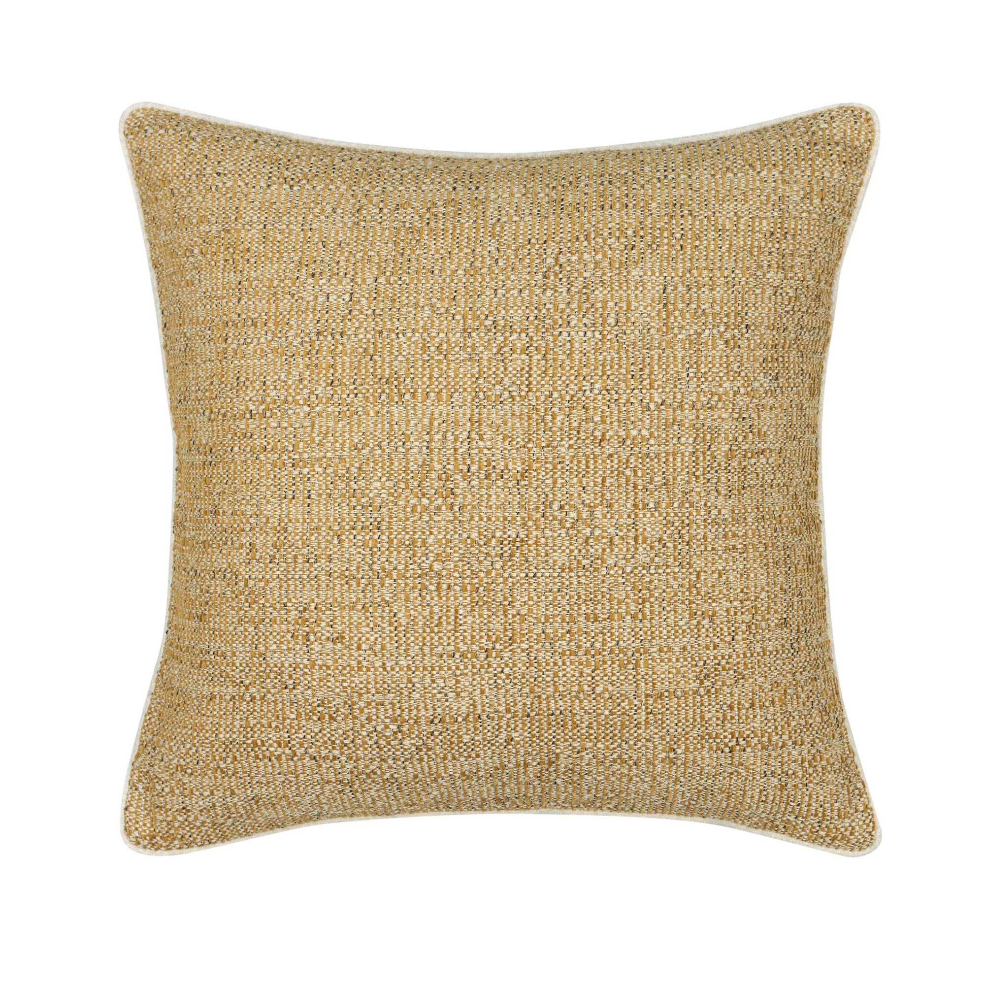 Golden Hour, Corded Square Performance Pillow Cover & Insert | Perigold