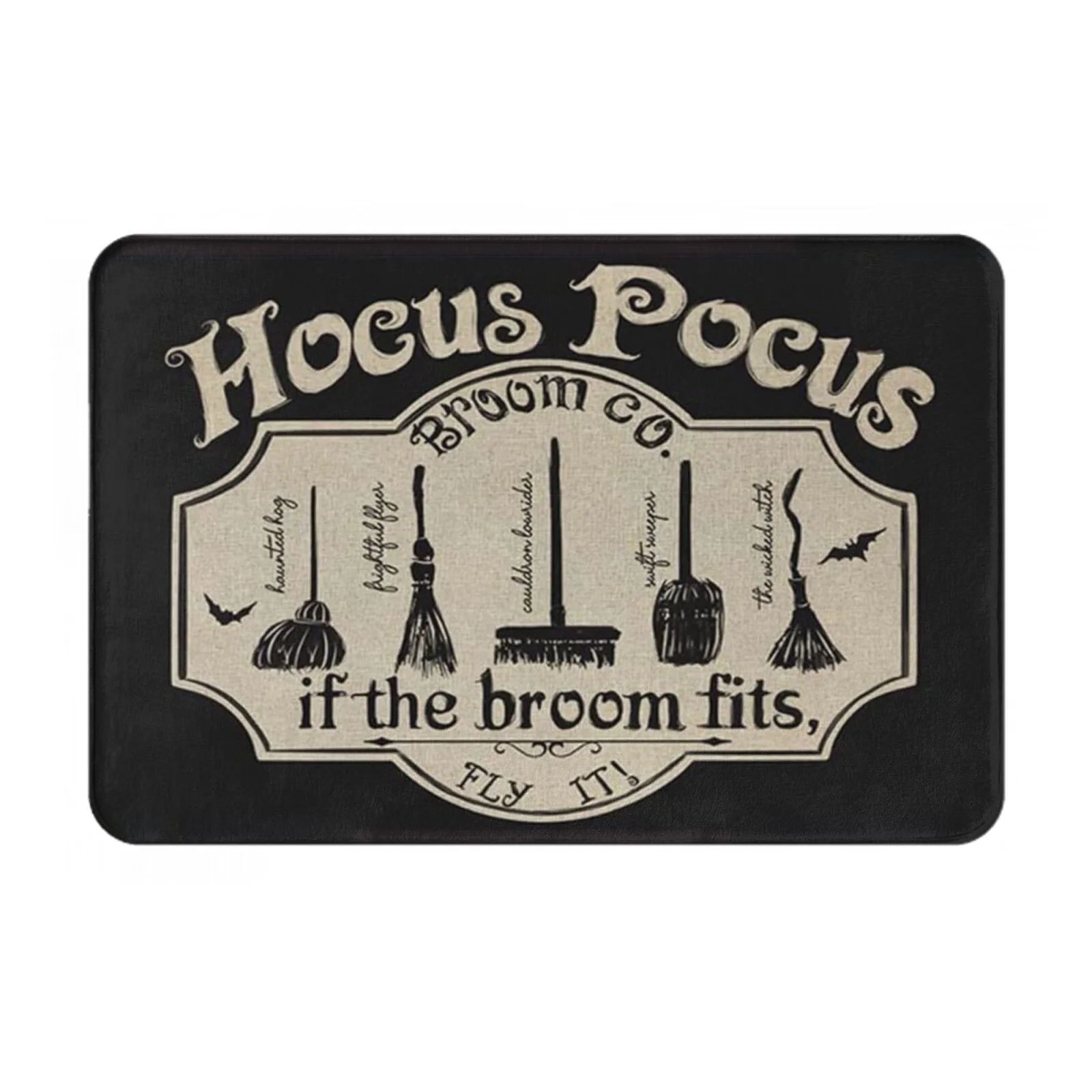 Halloween Welcome Door Mat 16 x 24 Inch, Hocus Pocus Decorative Doormat Non-Slip and Washable Sea... | Walmart (US)
