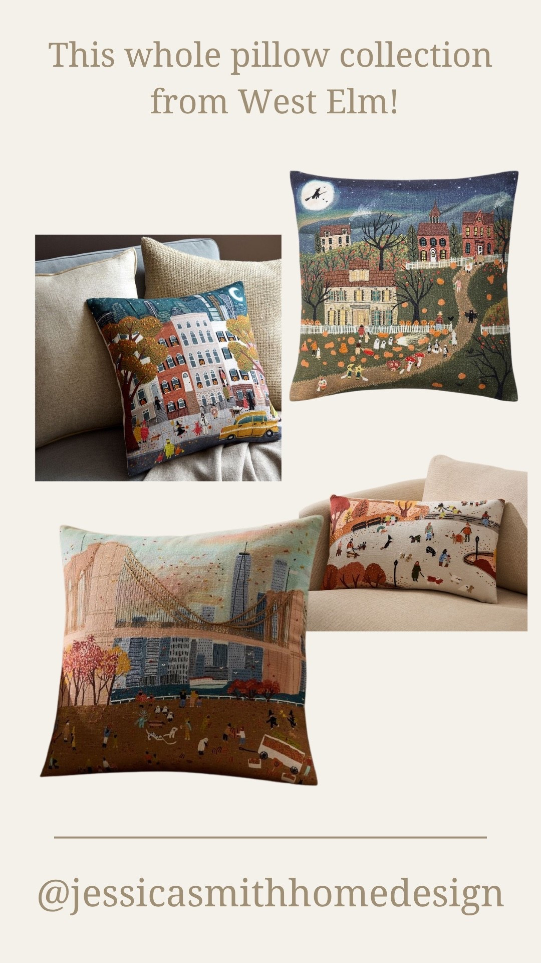 These Halloween scene pillows from West Elm are gorgeous! Giving Ralph Lauren at fall  

#LTKFindsUnder100 #LTKSeasonal #LTKHome