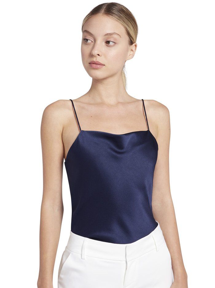 HARMON DRAPEY SLIP TANK | Alice + Olivia