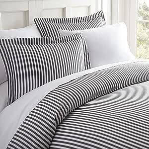 Amazon.com: ienjoy Home 3 Piece Ribbon Patterned Home Collection Premium Ultra Soft Duvet Cover S... | Amazon (US)