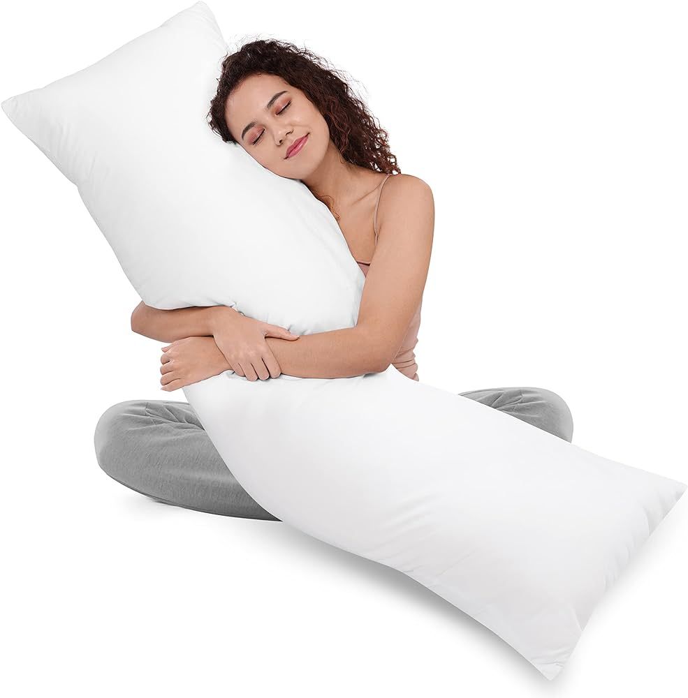 Utopia Bedding Full Body Pillow for Adults (White, 20 x 54 Inch), Long Pillow for Sleeping, Large... | Amazon (US)