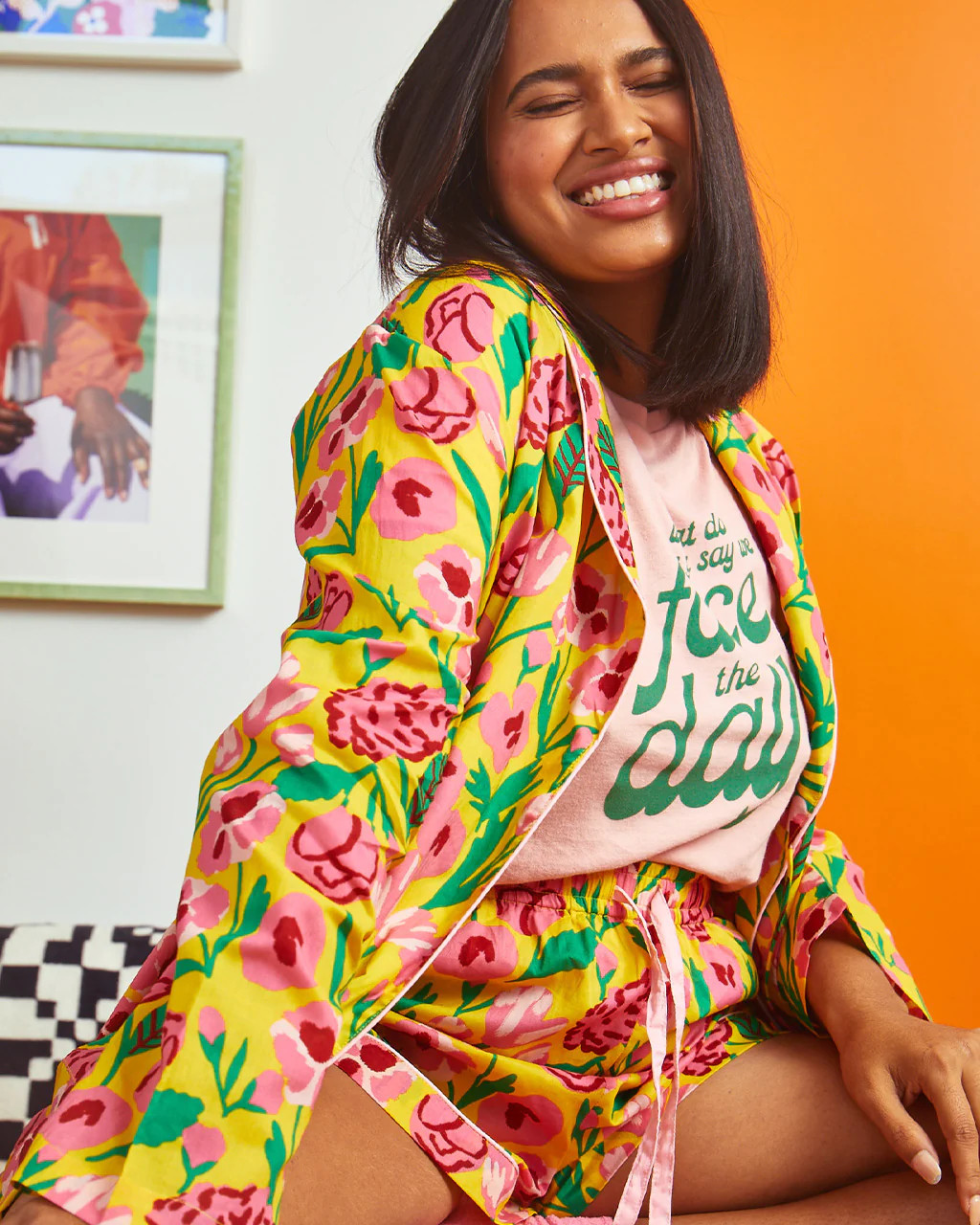 Long Sleeve Leisure Shirt - Honey Las Flores | ban.do