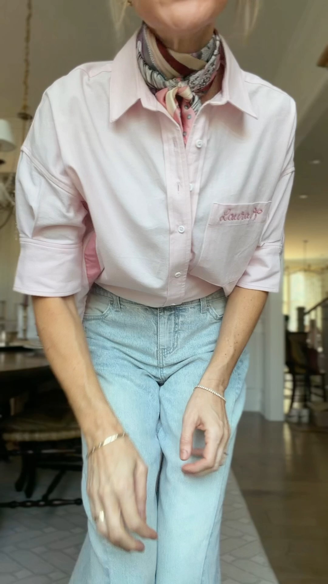 Jeans and flats are on my Walmart storefront! Xs in button down 