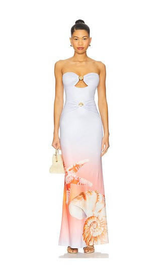 Runaway The Label Kleo Maxi Dress in Blue. - size XS | Revolve Clothing (Global)