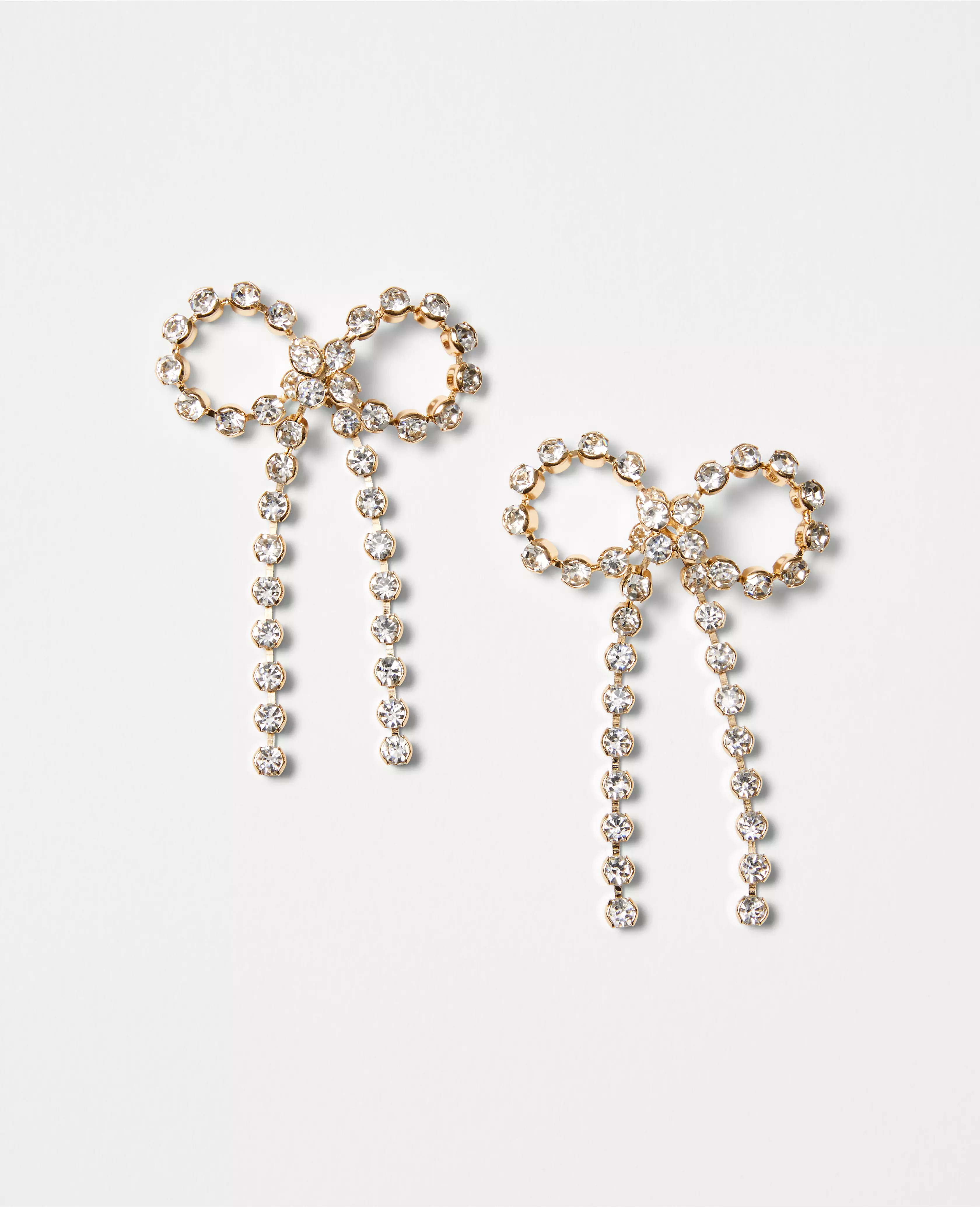 Crystal Bow Statement Earrings | Ann Taylor (US)
