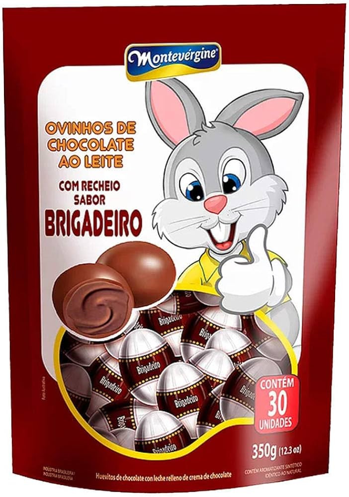 Ovinhos de Chocolate Recheio Brigadeiro 350g - Montevérgine | Amazon (BR)