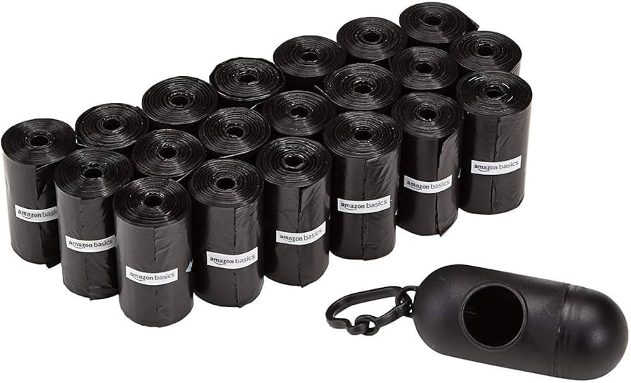 Amazon Basics Dog Poop Bags with Dispenser, 300 Count, Enhanced for Guaranteed Leakproof, Unscent... | Amazon (US)