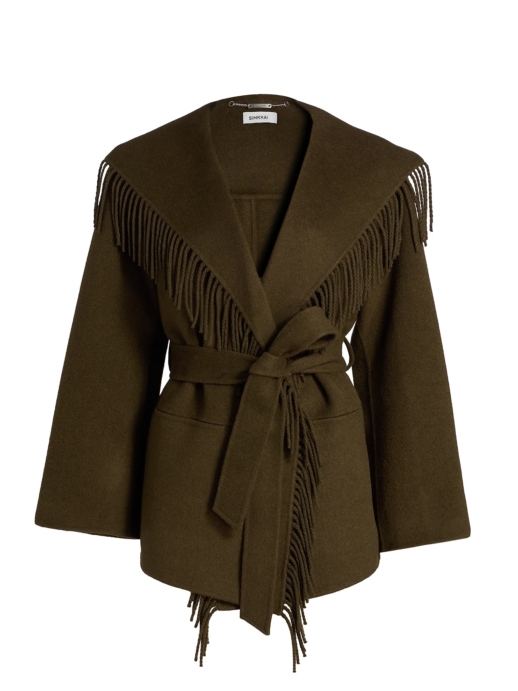 Rowen Fringed Wool-Blend Jacket | Saks Fifth Avenue