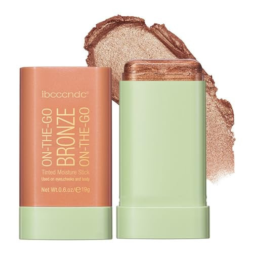 SWETIYOU Multi-Use Makeup Bronzer Stick, On-the-Go Glow Bronze Tinted Moisture Stick, Hydrating Solid Moisturizer with Bronze Tint, Natural Bronzed Glow, Blends Effortlessly, for Eyes, Cheeks & Body | Amazon (US)