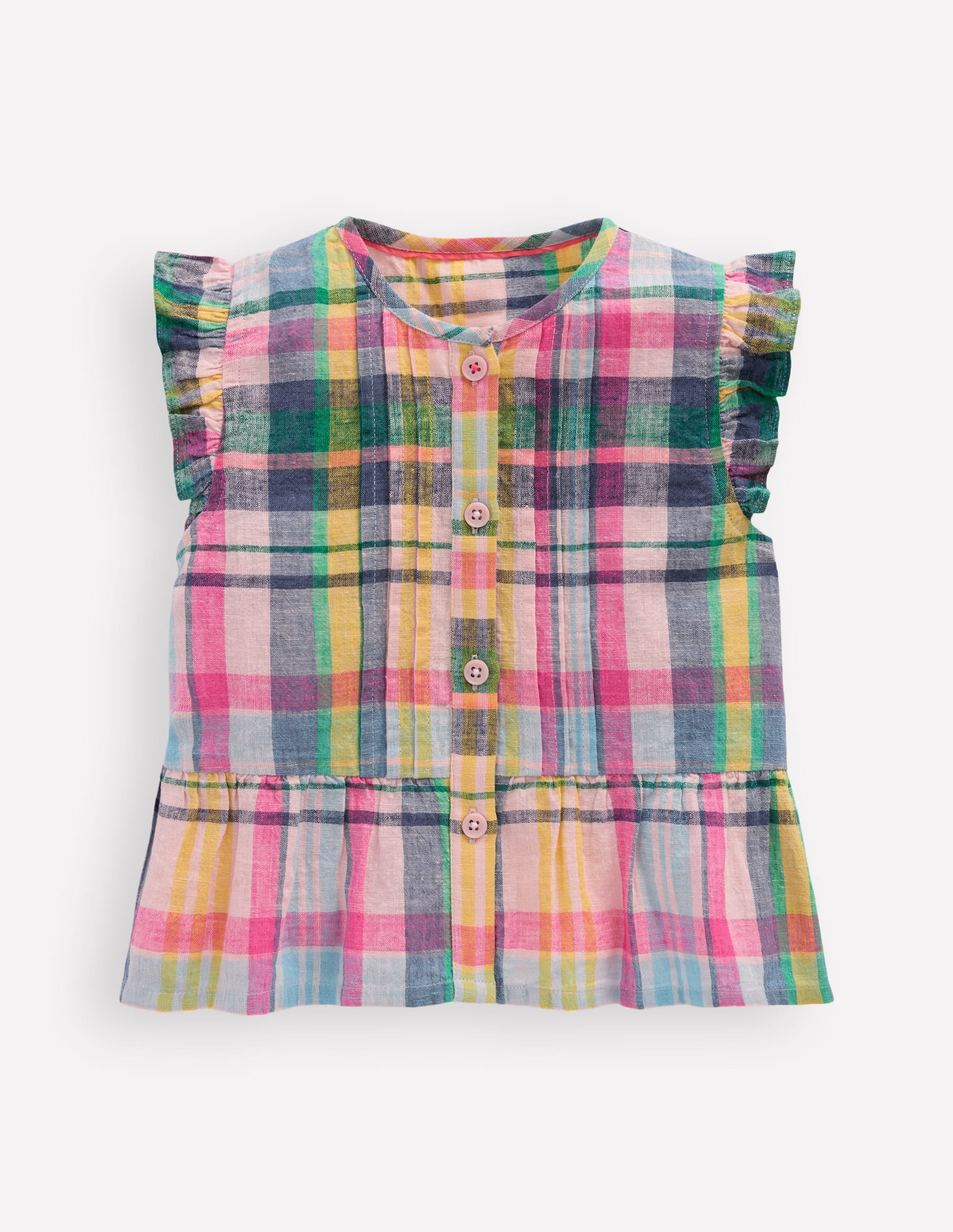 Flutter Button-through Top-Multi Check | Boden (US)