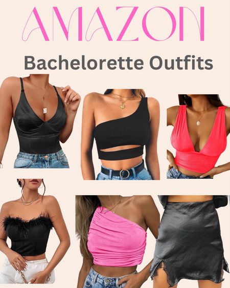 Bachelorette party trip outfit ideas from Amazon! 
Bachelorette, bachelorette outfits amazon, bachelorette party outfits, bridesmaid bachelorette party outfits, pink top, nashville outfit, crop tops, summer tops, amazon fashion, wedding, bride, 

#LTKWedding #LTKTravel #LTKSeasonal