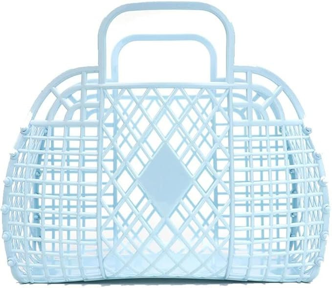 Toddler Purse, Easter Basket beach bag Plastic Storage Halloween Gift Basket Kids Baby Wedding Fl... | Amazon (US)