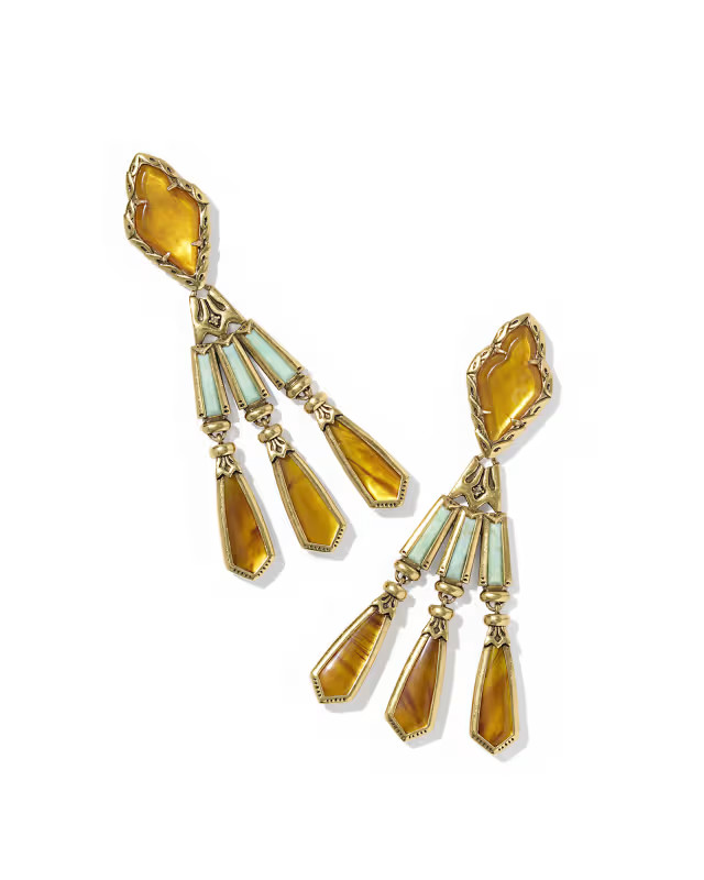 Adeline Vintage Gold Statement Earrings | Kendra Scott
