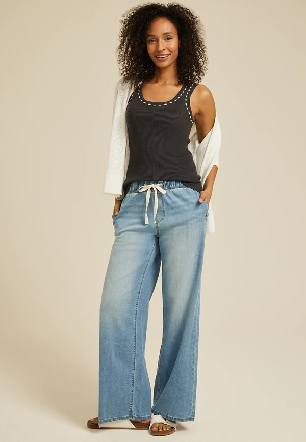 Ribbed Stitch Tank Top | Maurices