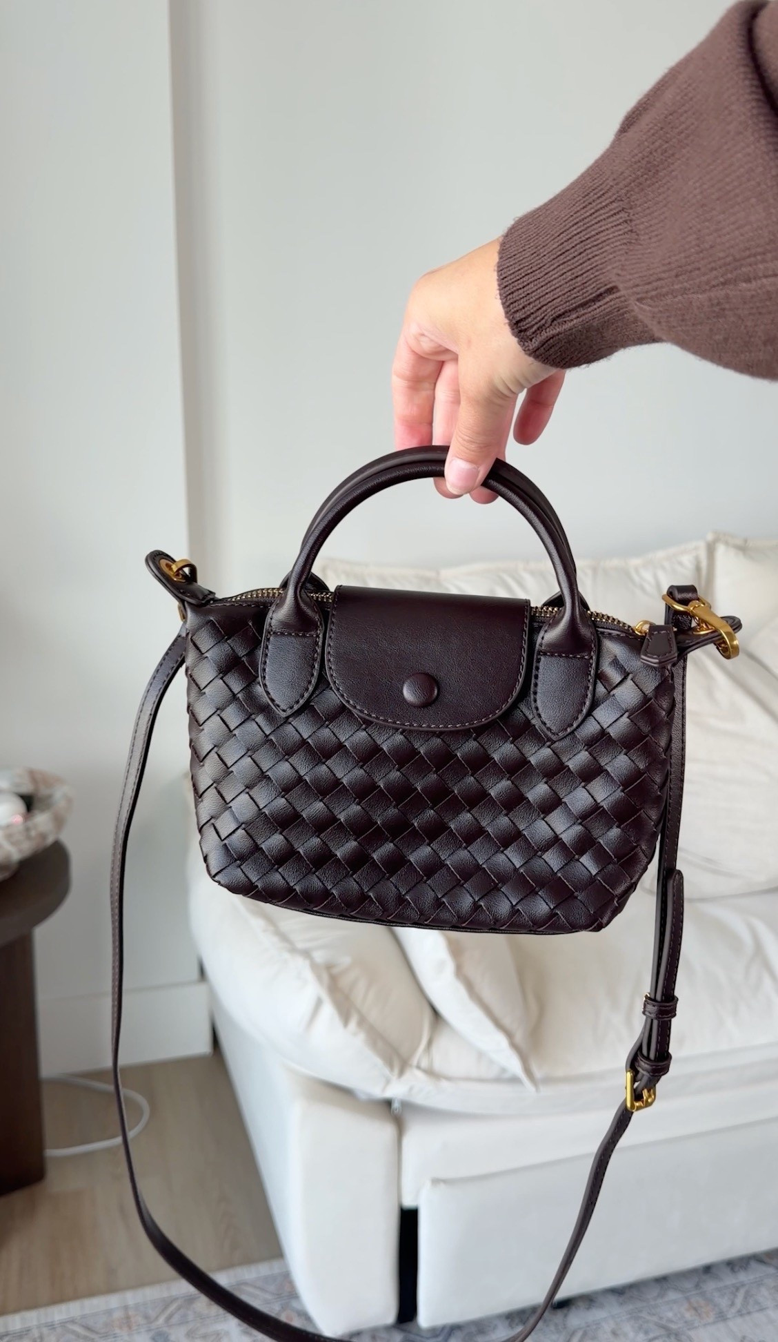 woven mini, rich brown 🤎

amazon bag, mini handbag, woven leather look, chocolate brown bag, crossbody bag, everyday chic, neutral accessories

#LTKootd #LTKWorkwear #LTKTravel