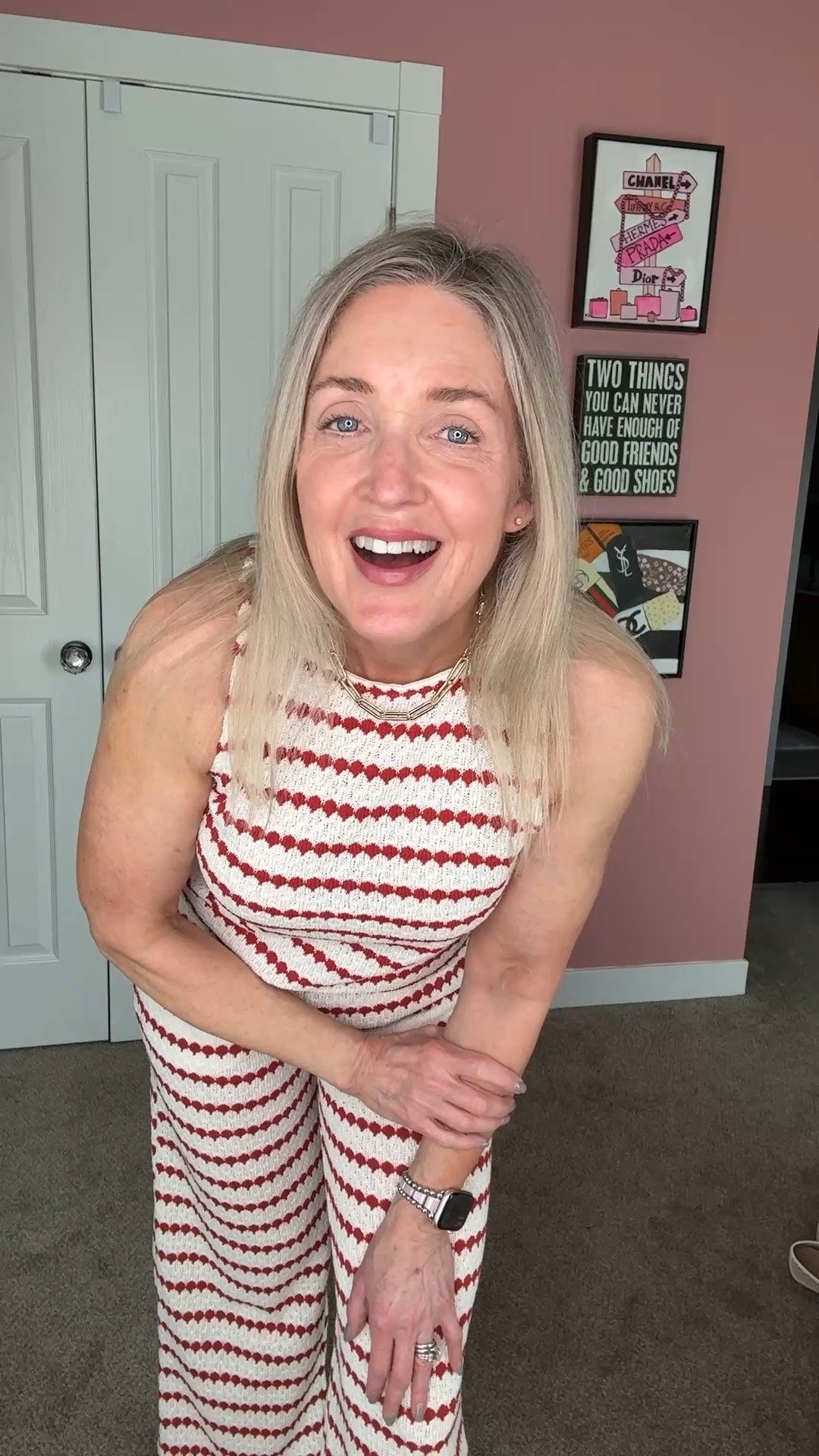 Two cute crochet sets from @Target. Red and white striped crochet tank top and matching pants from A New Day.. Short sleeve cardigan and shorts set from Universal Thread. Wearing S in top and XS in bottoms.

Target finds, Target style, Memorial Day outfit, teacher outfit, matching sets, crochet sets, fashion over 40, fashion over 50, mom looks, spring trends, summer outfits

#LTKgrwm #LTKSeasonal #LTKOver40