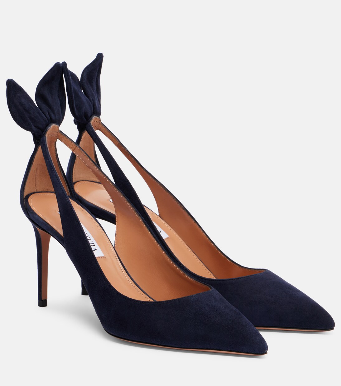 Bow Tie 85 suede pumps | Mytheresa (UK)