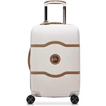 DELSEY Paris Chatelet Hardside Luggage with Spinner Wheels, Champagne White, Carry-on 19 Inch, No... | Amazon (US)