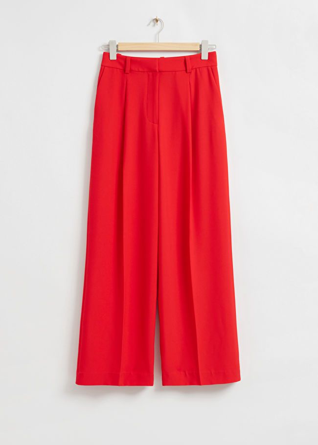 Wide Tailored Press Crease Trousers | & Other Stories US