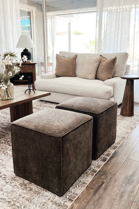 Obsessed with these new cube Ottomans from Target!! They’re soft and the perfect color! Light brown 

#LTKstyletip #LTKfindsunder100 #LTKhome