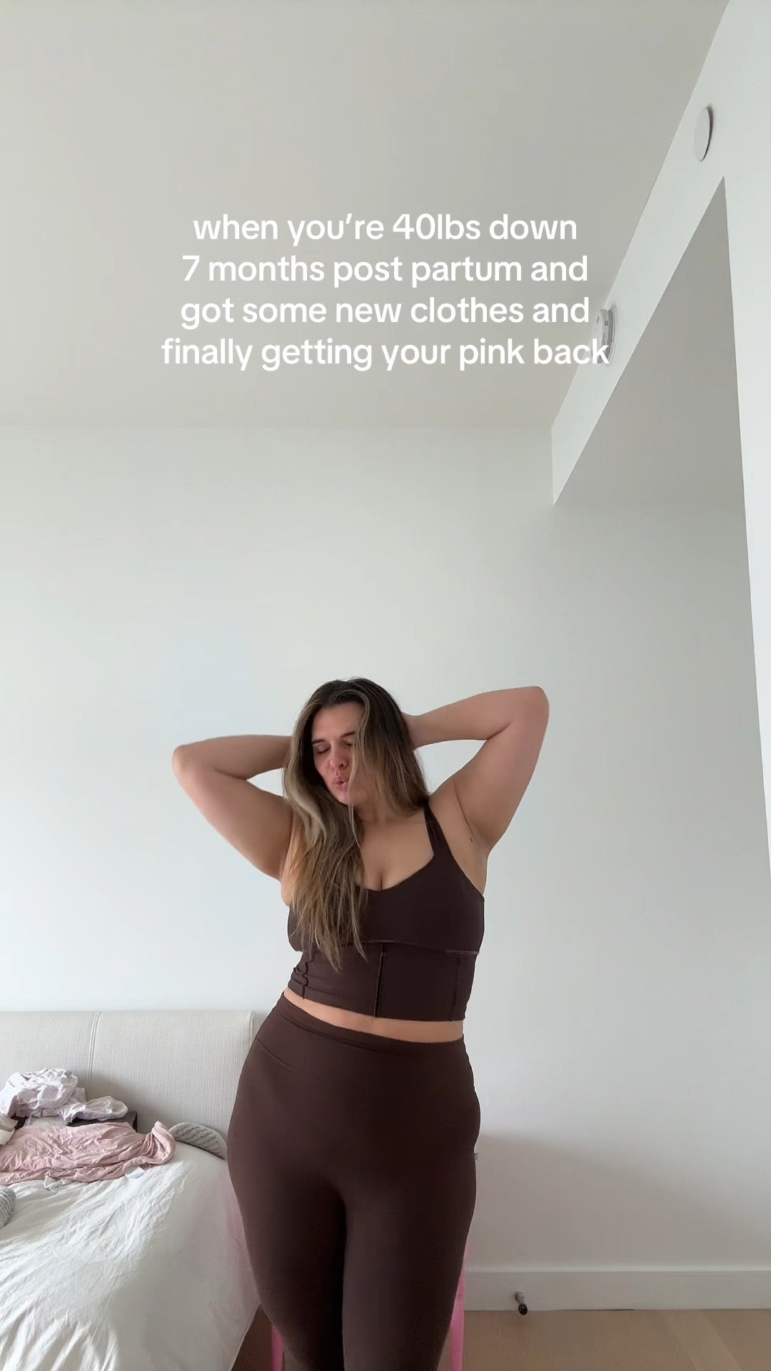 My first postpartum weightloss purchases had to be athleisure because truly all my pants have rips in the crotch 😂

Obsessed with this Abercrombie set! The corset top is to die for and I have a size Large. Leggings are a size xl. Both in the cocoa brown! 

#LTKmomlife #LTKActive #LTKPlusSize