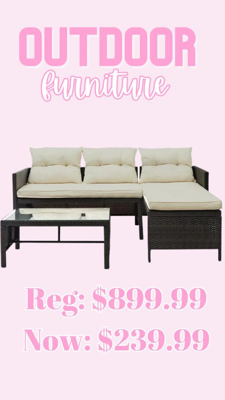 HUGE SALE!! Outdoor patio furniture and you can save $660 on this 3 piece set!! 

#LTKsalealert #LTKhome #LTKSeasonal