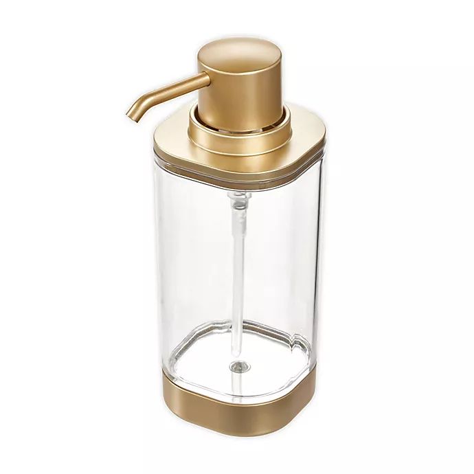 iDesign® Ilese Soap Pump in Soft Brass | Bed Bath & Beyond