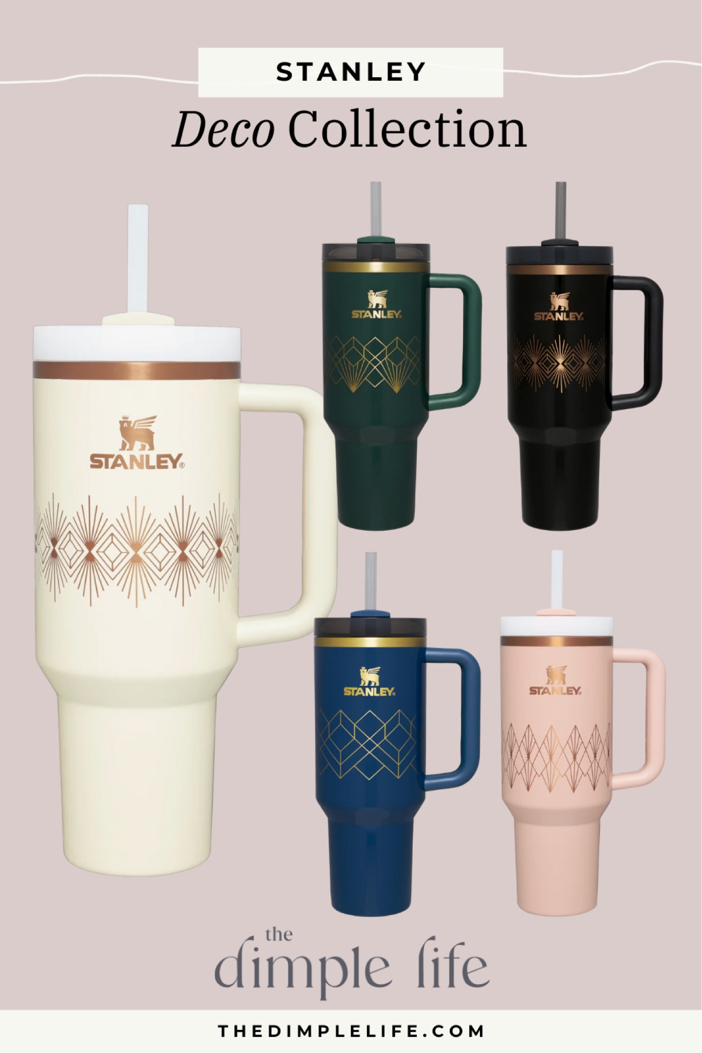 Introducing the stunning new deco collection of Stanley tumblers! Hurry, these are flying off the shelves. Don't miss out on this limited edition elegance.

#StanleyTumblers
#DecoCollection
#LimitedEdition
#NewArrivals
#ElegantDesign
#MustHave
#DrinkInStyle
#CheersToThat
#TumblerLove
#SipInLuxury
#CollectibleTumblers
#HomeEssentials
#StylishSips



#LTKhome #LTKfitness
