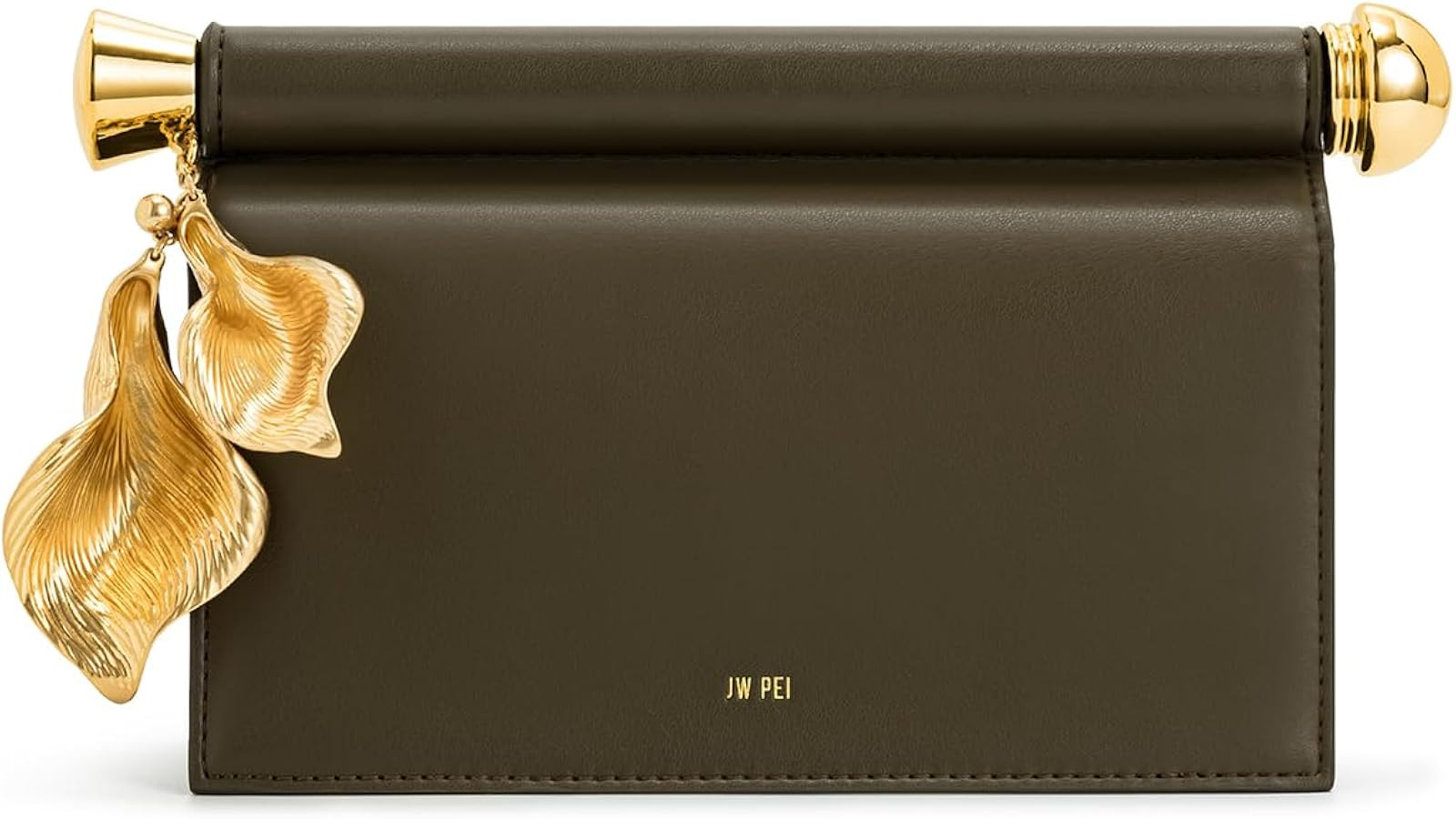 JW PEI Women's Holly Metal Pendant Embellished Clutch - Dark Olive | Amazon (US)