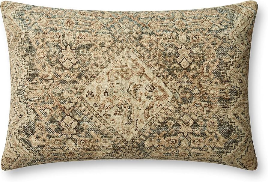 Angela Rose x Loloi Midnight Collection Slate / Sand, 13'' x 21'' Cover Only Pillow | Amazon (US)