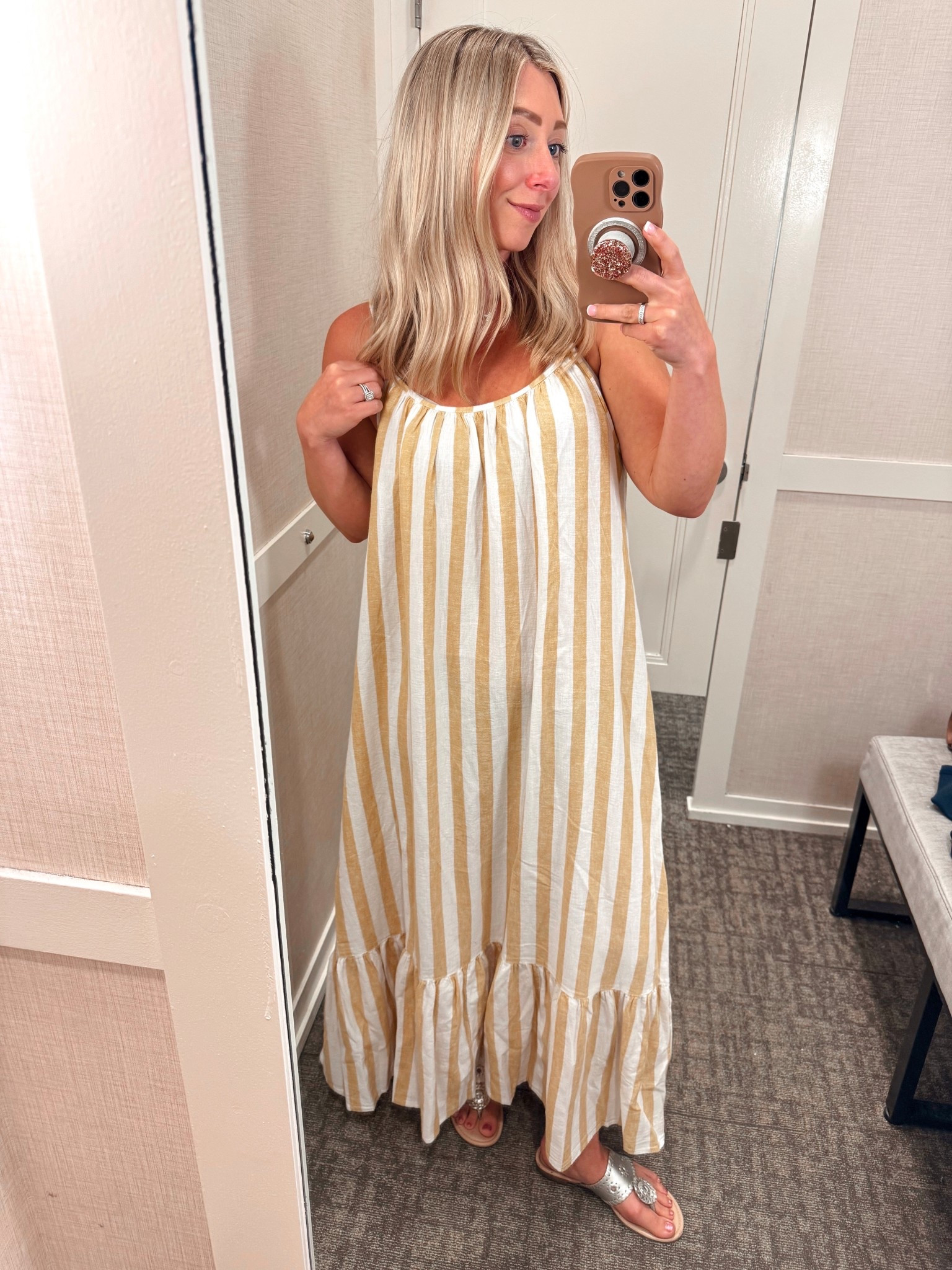 Loft beach coverup 💛 50% OFF! It is sheer but you could easily wear a slip to make it not sheer! Size down, wearing XS

Loft dresses, maxi dresses, swimsuit coverup 

#LTKTravel #LTKSaleAlert #LTKSwim