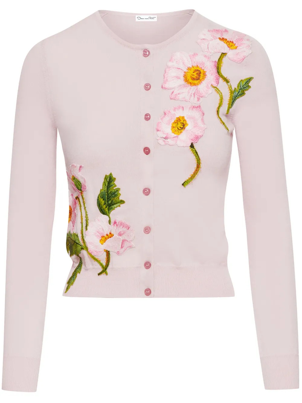 Oscar De La Renta Cardigan Con Ricamo a Fiori - Farfetch | Farfetch Global
