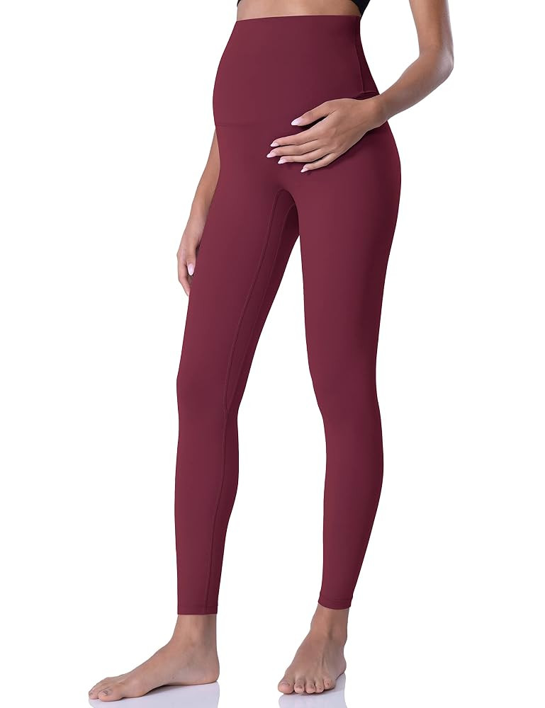 POSHDIVAH Women's Maternity Leggings Over The Belly Pregnancy Yoga Pants Active Wear Workout Legg... | Amazon (US)