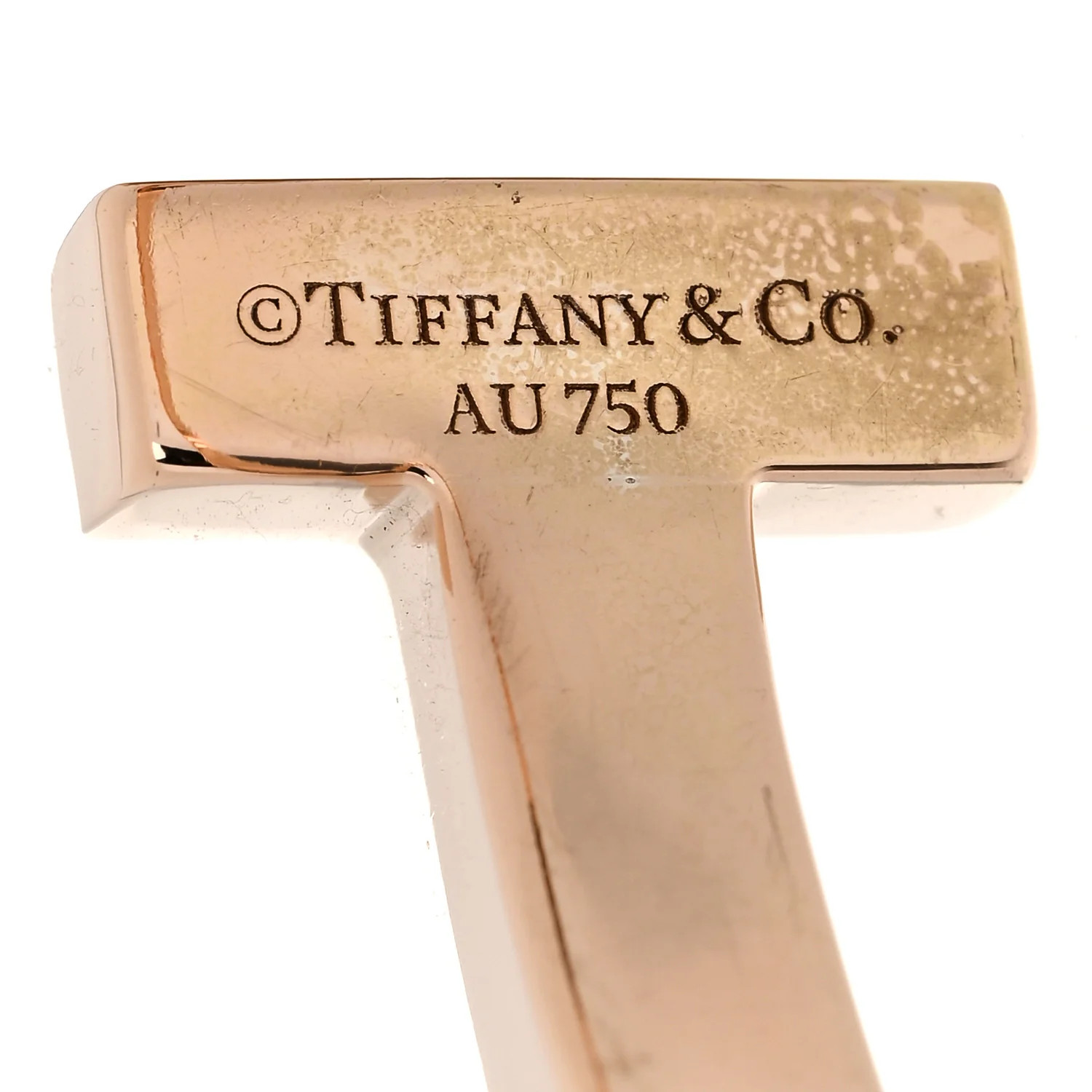 18K Rose Gold T Square Bracelet | FASHIONPHILE (US)