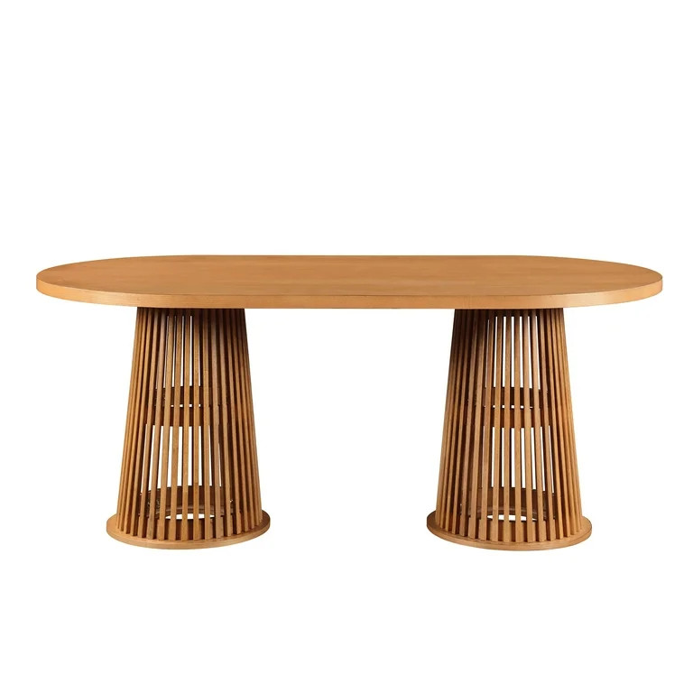 Beautiful by Drew Oval Dining Table, Warm Honey | Walmart (US)