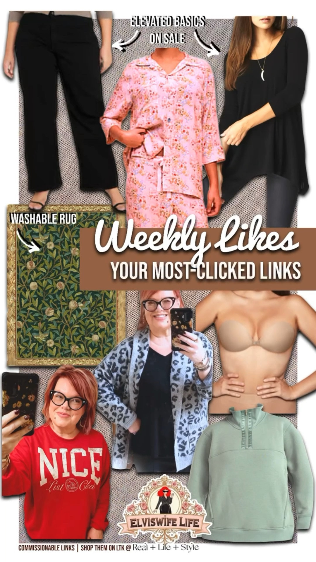 Just in time inspo for how to use those gift cards you got for Christmas! 
💖 Click through below to take advantage of sales still on, and to grab your size before it’s sold out!

I am 5‘9“ tall, wear a 2X in tops and 18-XL on bottom. I’m wearing a 3X in the sweatshirt, making it pretty oversized. The shark hem tee and leopard cardigan sweater (which is so soft!) are 2X and TTS. I wear 18 in the black jeans, which are just slightly big in that size; if you have a flatter tummy try sizing down. In the adhesive bra I wear a size 3 (size 40C IRL). 


#LTKplusSize #LTKMidSize #ltktall #ltkpetite #ltkover40 #ltkhome #ltkseasonal #ltkfallsale #ltkxaf #ltkworkwear #noodist Walmart Maurices Lane Bryant TJ Maxx winter outfit Hygge Work outfit bounce fleece sweatshirt Victoria’s Secret pajamas outfit basics cashmere washable ruggable old navy Nordstrom rack cozy comfy outfit

#LTKFindsUnder100 #LTKSaleAlert #LTKFindsUnder50