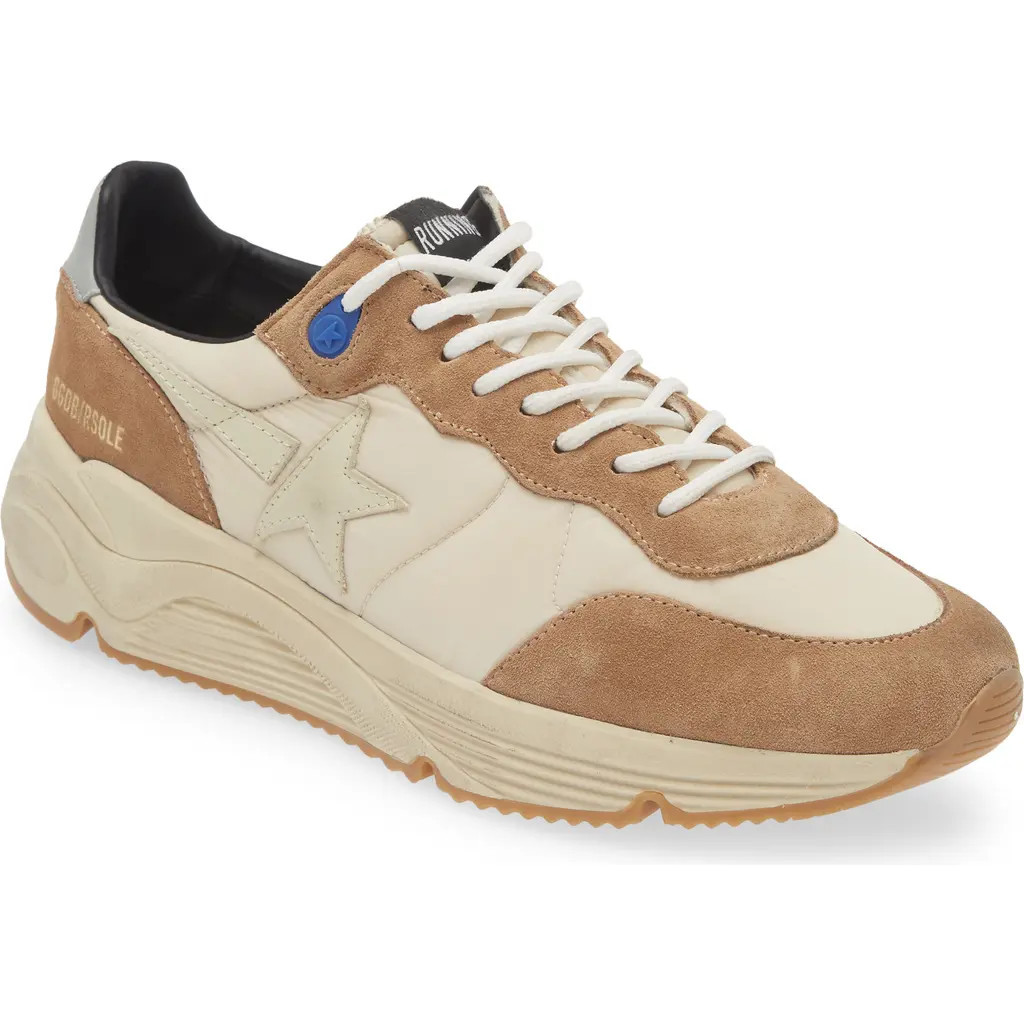 Golden Goose Running Sole Low Top Sneaker in Ivory/Grey/Tobacco 15537 at Nordstrom, Size 12Us | Nordstrom