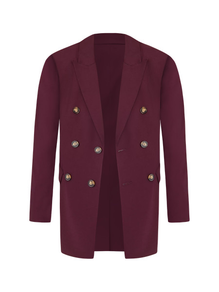 Fitted Long Double Breasted Blazer | Ann Taylor